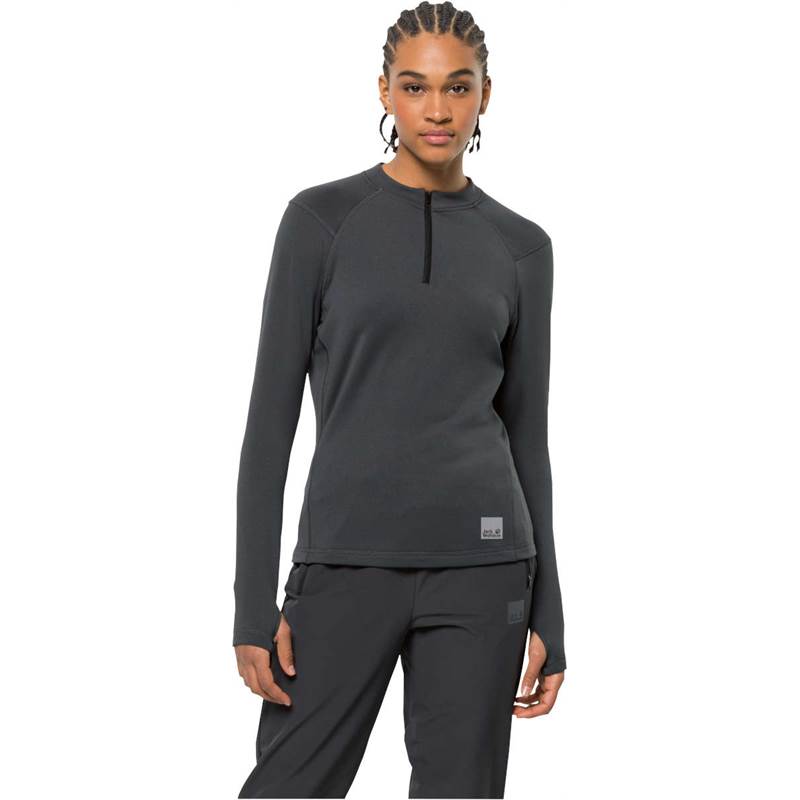 Jack Wolfskin Womens Bike Commute Half-Zip Baselayer-5